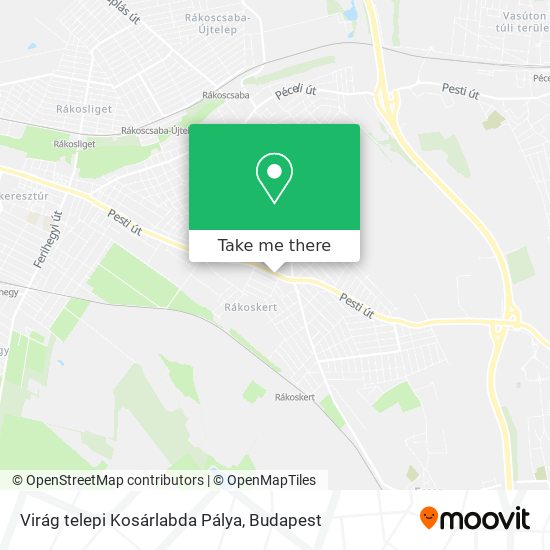 Virág telepi Kosárlabda Pálya map