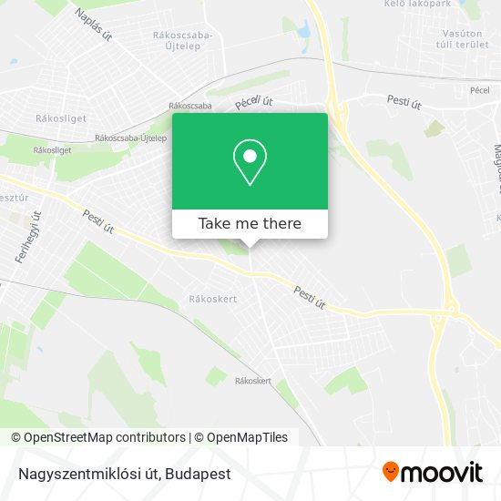 Nagyszentmiklósi út map