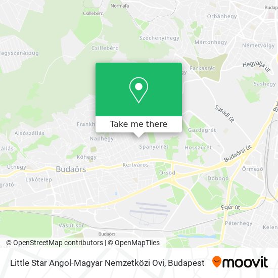 Little Star Angol-Magyar Nemzetközi Ovi map