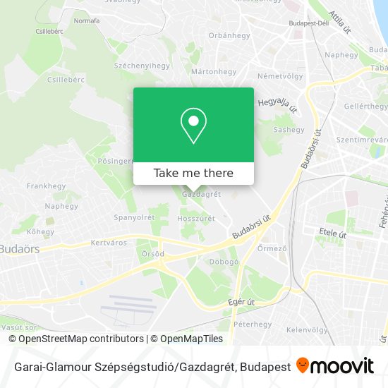 Garai-Glamour Szépségstudió / Gazdagrét map