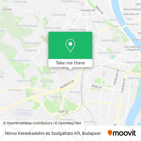 Nitrox Kereskedelmi és Szolgáltató Kft map