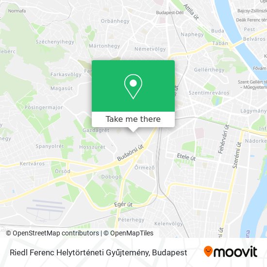 Riedl Ferenc Helytörténeti Gyűjtemény map