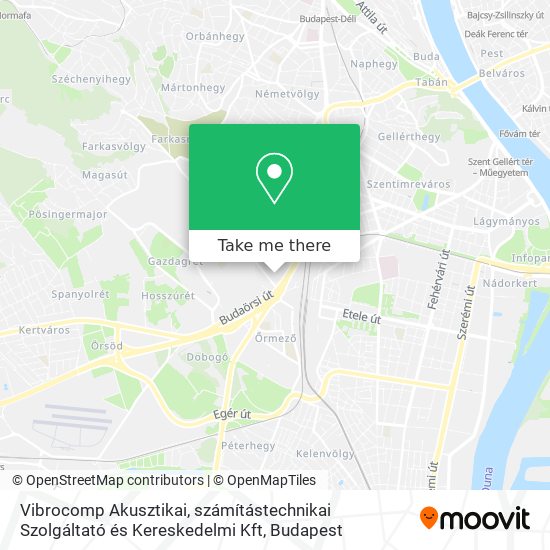 Vibrocomp Akusztikai, számítástechnikai Szolgáltató és Kereskedelmi Kft map