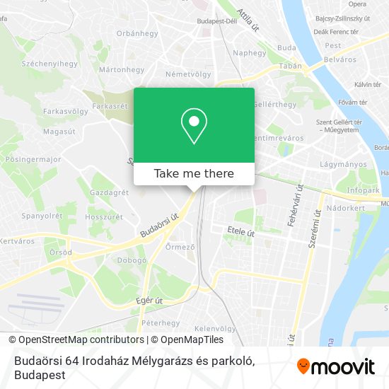 Budaörsi 64 Irodaház Mélygarázs és parkoló map