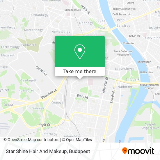 Star Shine Hair And Makeup map