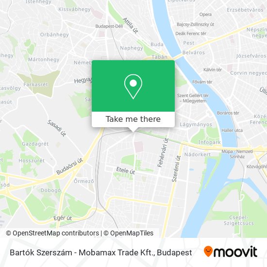 Bartók Szerszám - Mobamax Trade Kft. map