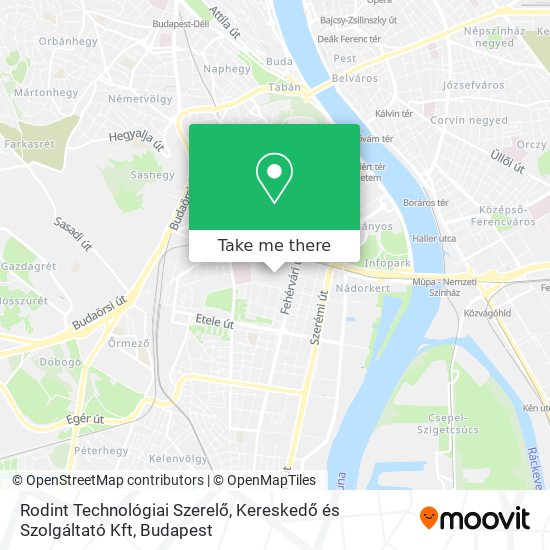 Rodint Technológiai Szerelő, Kereskedő és Szolgáltató Kft map