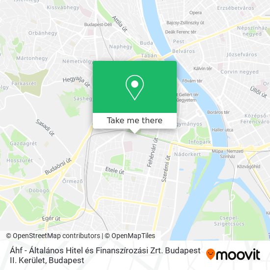 Áhf - Általános Hitel és Finanszírozási Zrt. Budapest II. Kerület map