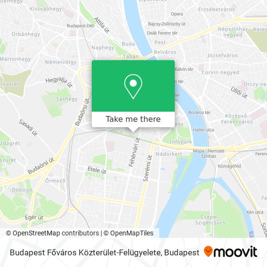 Budapest Főváros Közterület-Felügyelete map