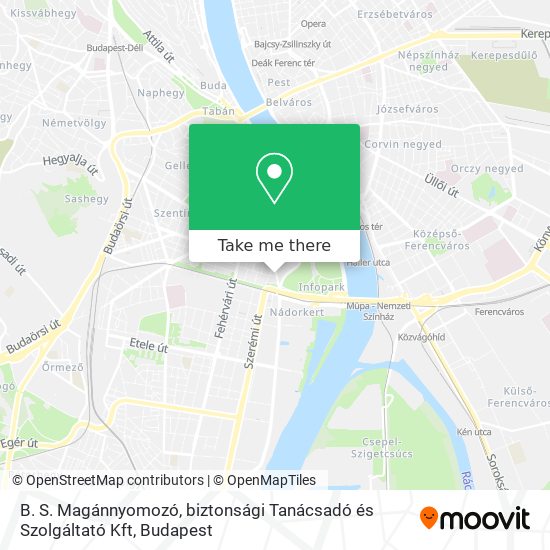 B. S. Magánnyomozó, biztonsági Tanácsadó és Szolgáltató Kft map