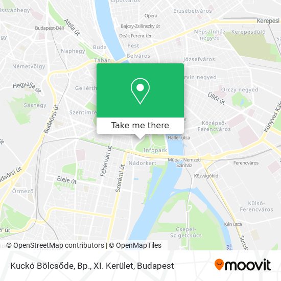 Kuckó Bölcsőde, Bp., XI. Kerület map