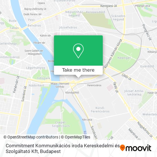 Commitment Kommunikációs iroda Kereskedelmi és Szolgáltató Kft map