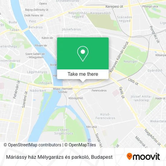 Máriássy ház Mélygarázs és parkoló map
