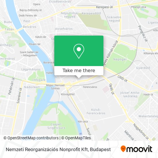 Nemzeti Reorganizációs Nonprofit Kft map