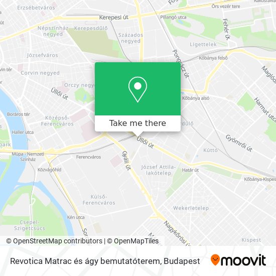 Revotica Matrac és ágy bemutatóterem map