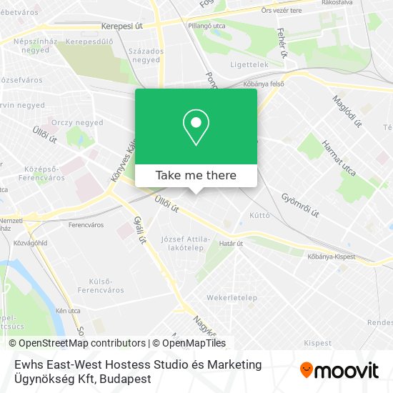 Ewhs East-West Hostess Studio és Marketing Ügynökség Kft map