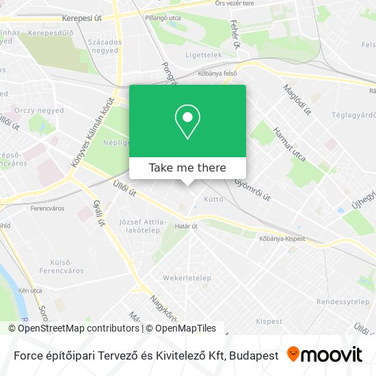 Force építőipari Tervező és Kivitelező Kft map