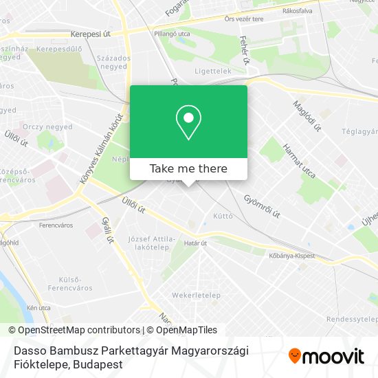 Dasso Bambusz Parkettagyár Magyarországi Fióktelepe map