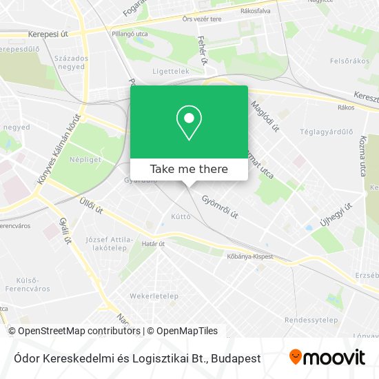 Ódor Kereskedelmi és Logisztikai Bt. map