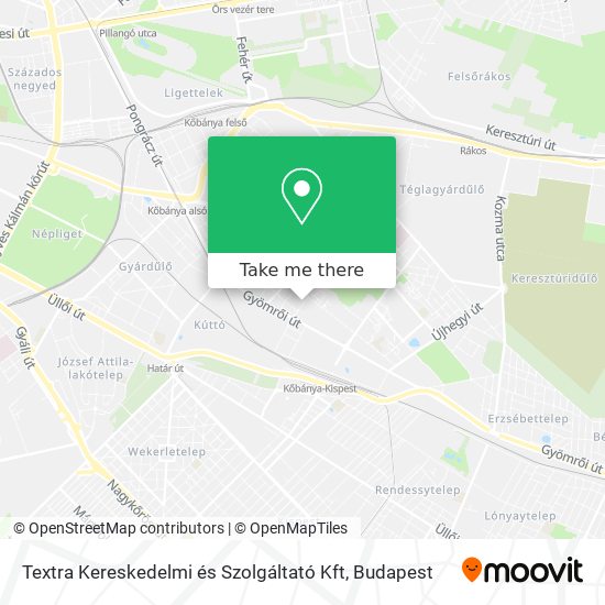 Textra Kereskedelmi és Szolgáltató Kft map