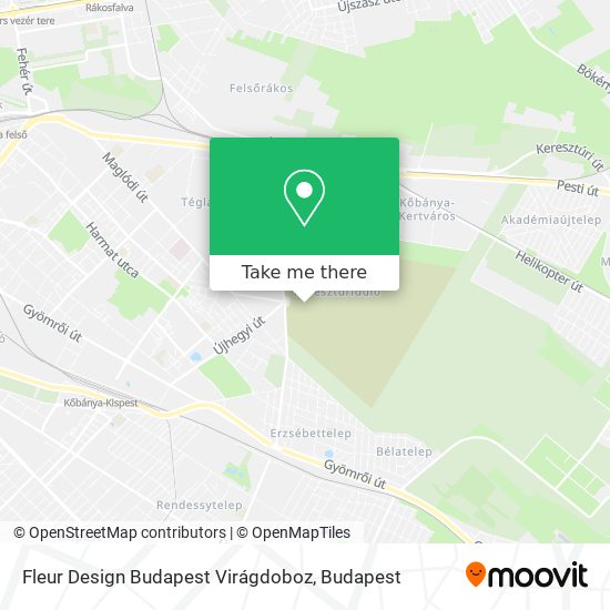 Fleur Design Budapest Virágdoboz map