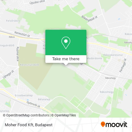 Moher Food Kft map