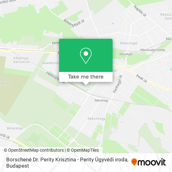 Borschené Dr. Perity Krisztina - Perity Ügyvédi iroda map