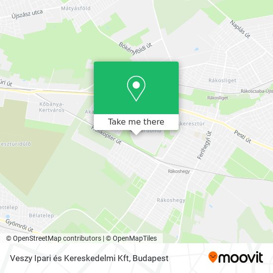 Veszy Ipari és Kereskedelmi Kft map