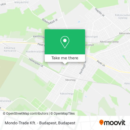 Mondo-Trade Kft. - Budapest map