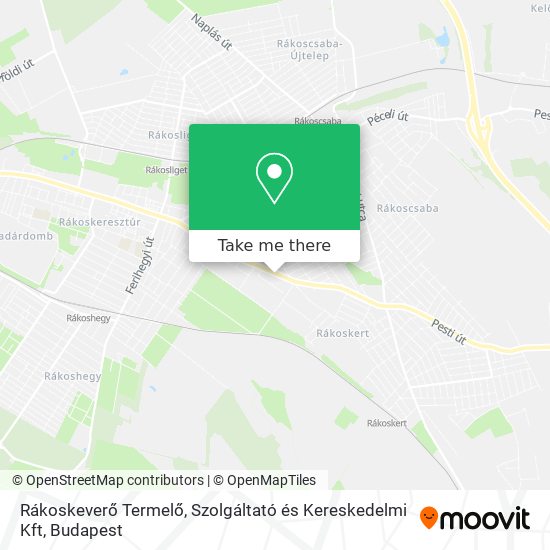 Rákoskeverő Termelő, Szolgáltató és Kereskedelmi Kft map