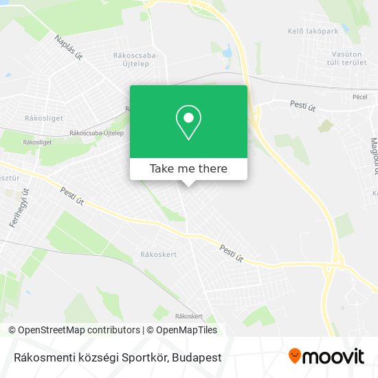 Rákosmenti községi Sportkör map