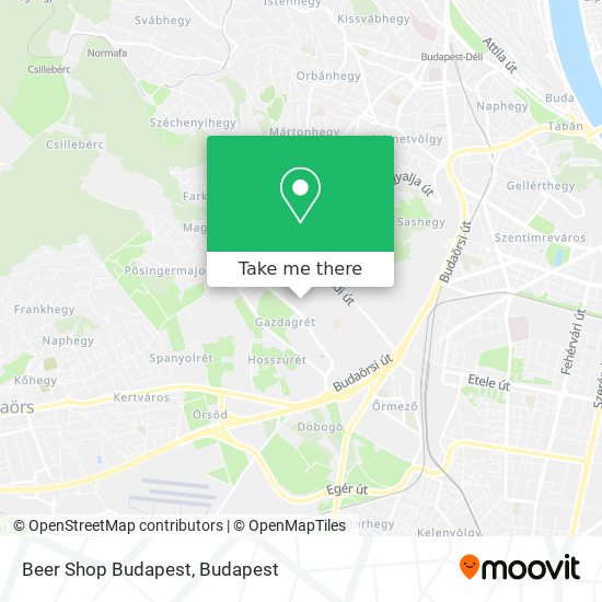 Beer Shop Budapest map