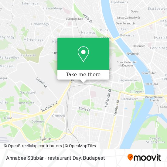 Annabee Sütibár - restaurant Day map