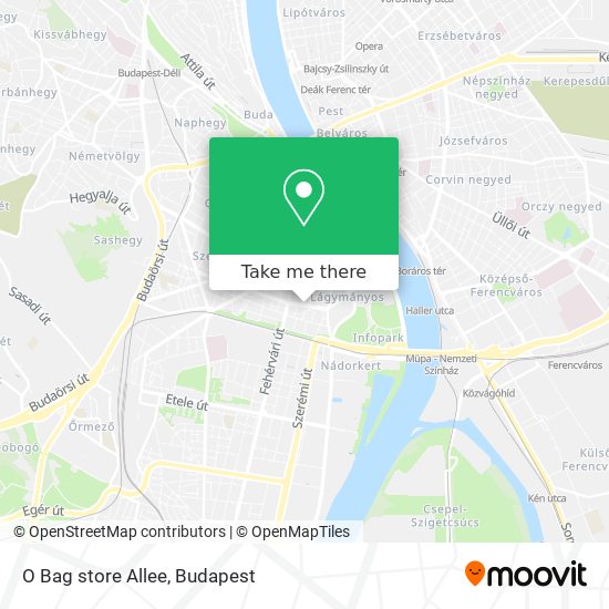 O Bag store Allee map
