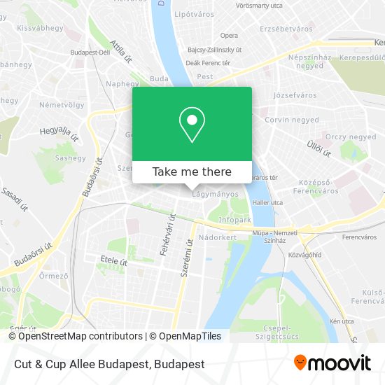 Cut & Cup Allee Budapest map