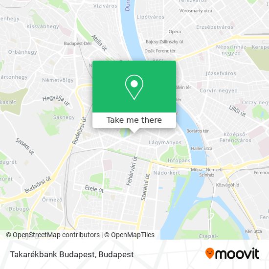 Takarékbank Budapest map