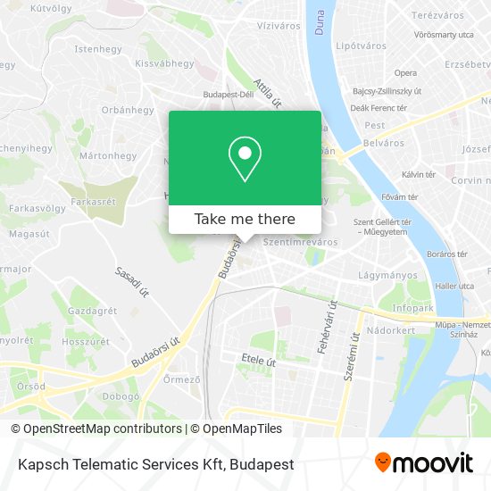 Kapsch Telematic Services Kft map