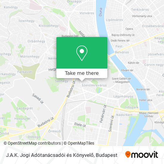 J.A.K. Jogi Adótanácsadói és Könyvelő map