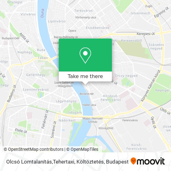 Olcsó Lomtalanítás,Tehertaxi, Költöztetés map