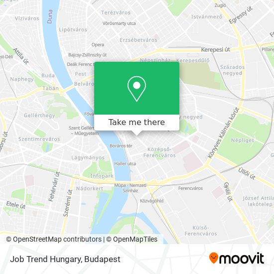 Job Trend Hungary map