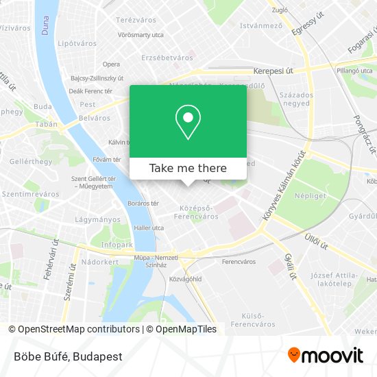 Böbe Búfé map