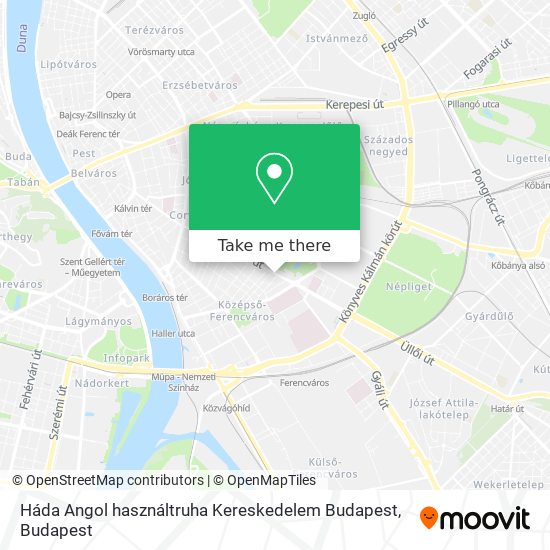 Háda Angol használtruha Kereskedelem Budapest map