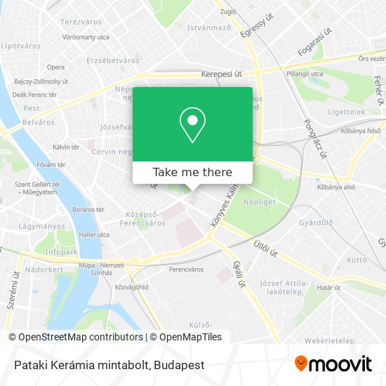 Pataki Kerámia mintabolt map