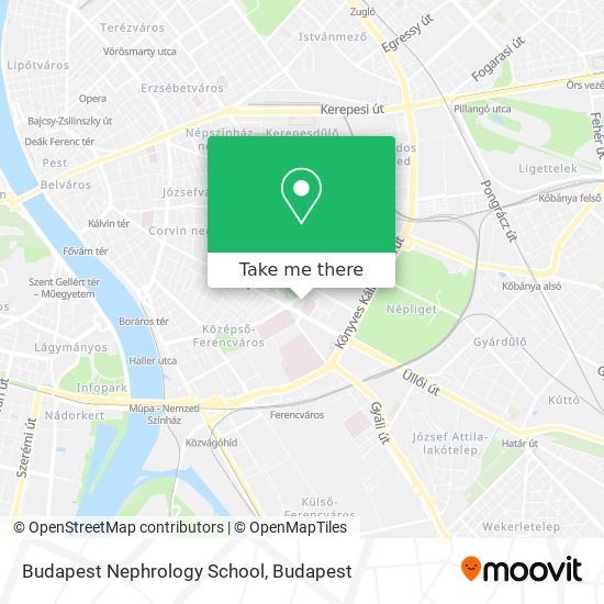 Budapest Nephrology School map