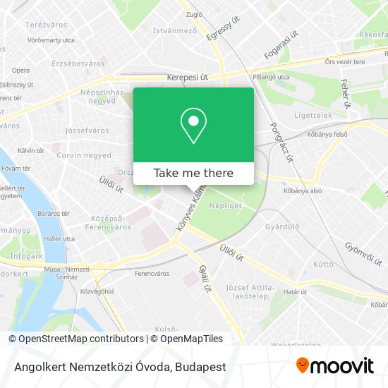 Angolkert Nemzetközi Óvoda map