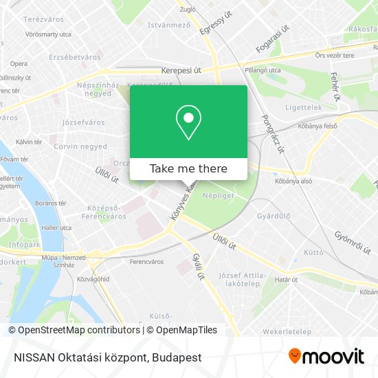 NISSAN Oktatási központ map