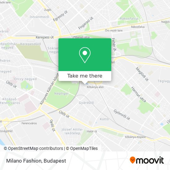 Milano Fashion map