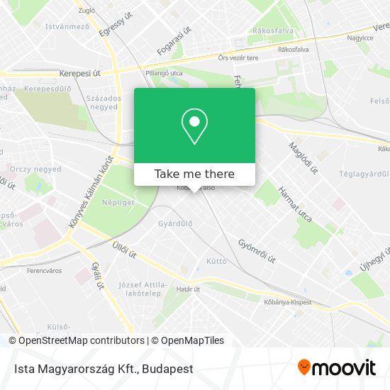 Ista Magyarország Kft. map