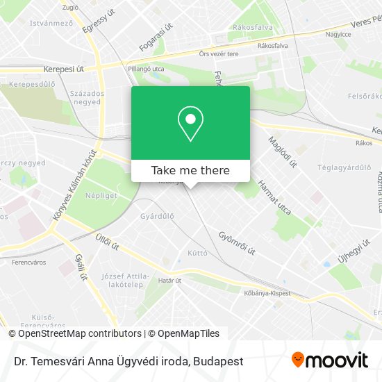 Dr. Temesvári Anna Ügyvédi iroda map