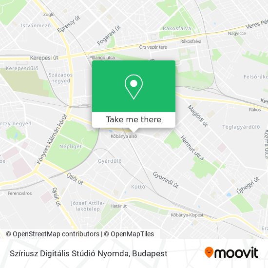 Szíriusz Digitális Stúdió Nyomda map